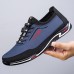 Men's Sneakers Casual Shoes Sporty Look Comfort Shoes Walking Sporty Casual Outdoor Daily Office & Career Microfiber Breathable Comfortable Slip Resistant Elastic Band Black Blue Summer Spring