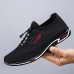 Men's Sneakers Casual Shoes Sporty Look Comfort Shoes Walking Sporty Casual Outdoor Daily Office & Career Microfiber Breathable Comfortable Slip Resistant Elastic Band Black Blue Summer Spring