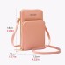 Women's Crossbody Bag Bag Set Coin Purse Mobile Phone Bag Credit Card Holder Wallet PU Leather 2 Pieces Daily Holiday Zipper Adjustable Waterproof Lightweight Solid Color Wine Black Pink