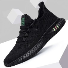 Men's Sneakers Flyknit Shoes Comfort Shoes Fitness & Cross Training Shoes Walking Sporty Casual Outdoor Daily Tissage Volant Breathable Comfortable Slip Resistant Lace-up Black Summer Spring