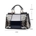 Women's Handbag Top Handle Bag PU Leather Daily Going out Embossed Flower Wine Black White