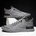 Men's Sneakers Comfort Shoes Casual Outdoor Daily Canvas Elastic Band Black Khaki Gray Spring Fall