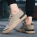 Men's Sneakers Comfort Shoes Casual Outdoor Daily Canvas Elastic Band Black Khaki Gray Spring Fall