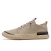 Men's Sneakers Comfort Shoes Casual Outdoor Daily Canvas Elastic Band Black Khaki Gray Spring Fall