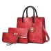 Women's Bag Set PU Leather 3 Pcs Purse Set Event / Party Office & Career Zipper Black Red Brown