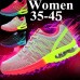 Women's Sneakers Plus Size Flyknit Shoes Comfort Shoes Outdoor Daily Color Block Flat Heel Round Toe Fashion Casual Running Tissage Volant Lace-up Black White Blue