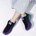 Women's Sneakers Plus Size Flyknit Shoes Comfort Shoes Outdoor Daily Color Block Flat Heel Round Toe Fashion Casual Running Tissage Volant Lace-up Black White Blue