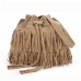 stylish fashionable womens cross-body shoulder bag faux suede fringe tassels crossbody bags for women trend