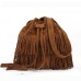 stylish fashionable womens cross-body shoulder bag faux suede fringe tassels crossbody bags for women trend