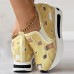 Women's Sneakers Plus Size Height Increasing Shoes Slip-on Sneakers Outdoor Daily Solid Color Hollow-out Summer Flat Heel Round Toe Casual Minimalism Walking Canvas Loafer Black White Yellow