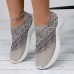 Women's Sneakers Ethnic Paisley Leopard Print Graphic Print Soft and Lightweight Flyknit Sneakers