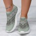 Women's Sneakers Ethnic Paisley Leopard Print Graphic Print Soft and Lightweight Flyknit Sneakers