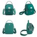 Women's Handbag Crossbody Bag Dome Bag Nylon Shopping Daily Buckle Zipper Adjustable Large Capacity Lightweight Solid Color Sapphire blue. Haze blue. Dark green.