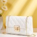 Women's Handbag Crossbody Bag Shoulder Bag Mobile Phone Bag PU Leather Office Daily Buckle Adjustable Large Capacity Waterproof Solid Color Black White Beige