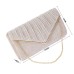 Women's Evening Bag Polyester Wedding Party / Evening Chain Solid Color Silver Black Champagne