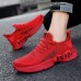 Men's Sneakers Sporty Look Casual Daily Tissage Volant Breathable Lace-up Black Red Gray Summer Spring