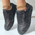 Women's Sneakers Bling Bling Shoes Glitter Crystal Sequined Jeweled Plus Size Outdoor Daily Solid Color Glow in the Dark Rhinestone Sequin Flat Heel Round Toe Casual Comfort Minimalism Walking Satin