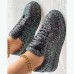 Women's Sneakers Bling Bling Shoes Glitter Crystal Sequined Jeweled Plus Size Outdoor Daily Solid Color Glow in the Dark Rhinestone Sequin Flat Heel Round Toe Casual Comfort Minimalism Walking Satin