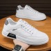 Men's Sneakers Retro White Shoes Walking Casual Daily Leather Comfortable Booties / Ankle Boots Loafer Beige / White Black White Spring Fall