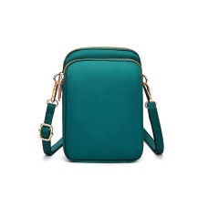 Women's Mobile Phone Bag Crossbody Bag Oxford Cloth Cowhide Outdoor Daily Solid Color Green 033 Purple 033 Black Balloon 033