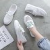 Women's Sneakers Canvas Shoes Comfort Shoes Daily Floral Summer Round Toe Casual Minimalism Mesh Loafer White