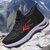 Men's Sneakers Sporty Look Running Walking Sporty Casual Outdoor Daily Elastic Fabric Breathable Comfortable Slip Resistant Lace-up Black Red Black gray Dark Green Winter