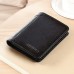 Men's Wallet Credit Card Holder Wallet Cowhide Shopping Daily Zipper Large Capacity Foldable Durable Solid Color Black Blue Brown