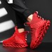 Men's Sneakers Flyknit Shoes Running Walking Sporty Casual Outdoor Daily Knit Tissage Volant Breathable Height Increasing Lace-up Black Red Grey Spring Fall