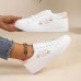 Women's Sneakers Platform Sneakers Outdoor Daily Summer Flat Heel Round Toe Fashion Sporty Casual Walking PU Lace-up Pink Blue