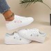 Women's Sneakers Platform Sneakers Outdoor Daily Summer Flat Heel Round Toe Fashion Sporty Casual Walking PU Lace-up Pink Blue