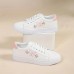 Women's Sneakers Platform Sneakers Outdoor Daily Summer Flat Heel Round Toe Fashion Sporty Casual Walking PU Lace-up Pink Blue