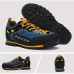 Men's Hiking Shoes Mountaineer Shoes Hiking Boots Anti-Shake / Damping Cushioning Ventilation Impact Low-Top Outsole Pattern Design Hunting Climbing Fishing Nubuck Fall Spring Summer Yellow Red