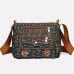 Women's Crossbody Bag PU Leather Daily Zipper Large Capacity Snake Print Dark Brown Ash Black and Bronze