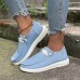 Women's Sneakers Boat Shoes Canvas Shoes Plus Size Canvas Shoes Platform Sneakers Outdoor Daily Solid Color Color Block Summer Flat Heel Round Toe Casual Preppy Running Tennis Shoes Canvas Microfiber