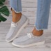 Women's Sneakers Boat Shoes Canvas Shoes Plus Size Canvas Shoes Platform Sneakers Outdoor Daily Solid Color Color Block Summer Flat Heel Round Toe Casual Preppy Running Tennis Shoes Canvas Microfiber