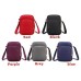 Men's Women's Crossbody Bag Shoulder Bag Mobile Phone Bag Nylon Outdoor Daily Zipper Adjustable Large Capacity Breathable Solid Color Black Red Purple