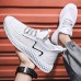 Men's Sneakers Sporty Look Running Walking Sporty Casual Outdoor Daily Mesh Breathable Comfortable Slip Resistant Lace-up Black White Coffee Summer Spring