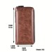 Men's Wallet PU Leather Shopping Daily Zipper Lightweight Durable Solid Color Dark Brown Black Brown