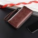 Men's Wallet PU Leather Shopping Daily Zipper Lightweight Durable Solid Color Dark Brown Black Brown