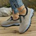 Women's Sneakers Plus Size Outdoor Daily Indoor Color Block Summer Winter Flat Heel Round Toe Casual Comfort Walking Faux Suede Lace-up Black Blue Khaki