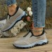 Women's Sneakers Plus Size Outdoor Daily Indoor Color Block Summer Winter Flat Heel Round Toe Casual Comfort Walking Faux Suede Lace-up Black Blue Khaki