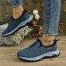 Women's Sneakers Plus Size Outdoor Daily Indoor Color Block Summer Winter Flat Heel Round Toe Casual Comfort Walking Faux Suede Lace-up Black Blue Khaki