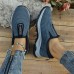 Women's Sneakers Plus Size Outdoor Daily Indoor Color Block Summer Winter Flat Heel Round Toe Casual Comfort Walking Faux Suede Lace-up Black Blue Khaki