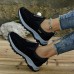 Women's Sneakers Plus Size Outdoor Daily Indoor Color Block Summer Winter Flat Heel Round Toe Casual Comfort Walking Faux Suede Lace-up Black Blue Khaki