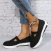 Women's Sneakers Plus Size Flyknit Shoes Slip-on Sneakers Outdoor Daily Solid Color Solid Colored Summer Flat Heel Round Toe Sporty Casual Walking Tissage Volant Loafer Black Pink Blue