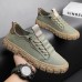 Men's Sneakers Comfort Shoes Casual Outdoor Daily Cloth Breathable Comfortable Slip Resistant Elastic Band Black Green Grey Summer