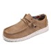 Men's Sneakers Casual Shoes Moccasin Comfort Shoes Walking Vintage Casual Outdoor Daily Faux Leather Breathable Lace-up Blue Brown Summer Spring