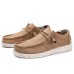 Men's Sneakers Casual Shoes Moccasin Comfort Shoes Walking Vintage Casual Outdoor Daily Faux Leather Breathable Lace-up Blue Brown Summer Spring