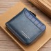 Men's Wallet Coin Purse Credit Card Holder Wallet PU Leather Daily Lightweight Durable Crocodile Black Brown