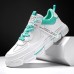 Men's Sneakers White Shoes Running Walking Sporty Casual Outdoor Daily Mesh PU Breathable Height Increasing Lace-up White / Green White Spring Fall